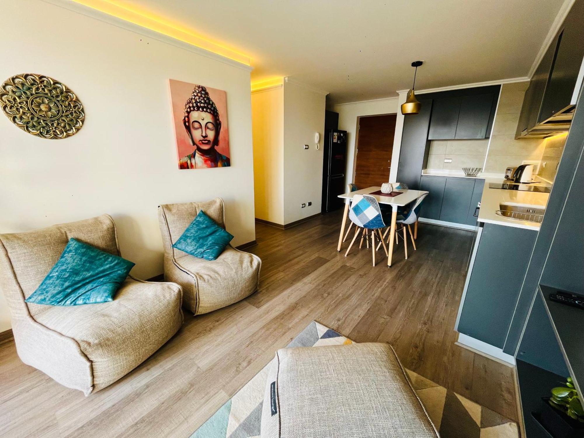 Exclusivo Departamento Equipado Estacionamiento Privado 2d-2b Con Excelente Ubicacion En Angeles Apartamento Los Ángeles