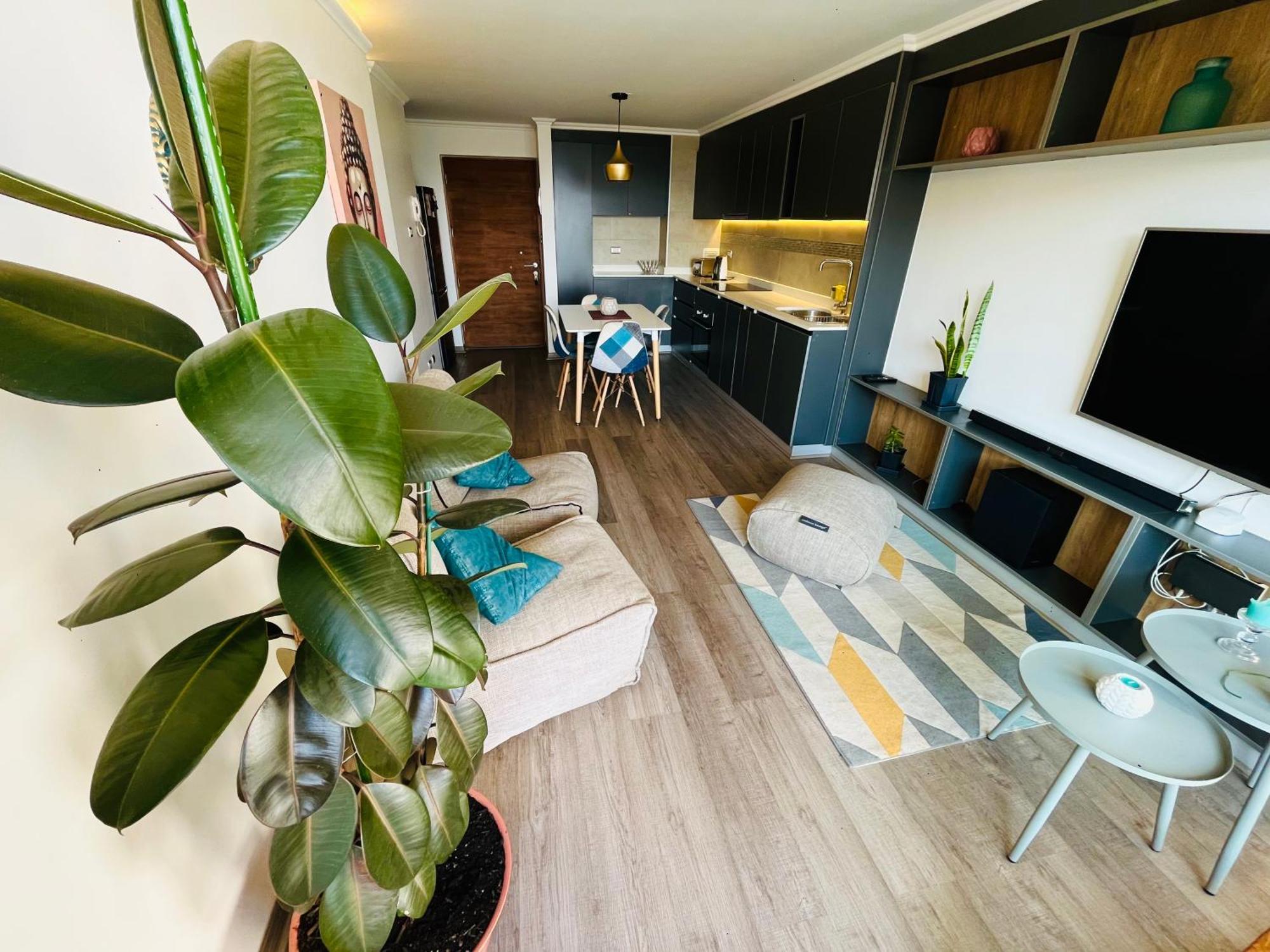 Exclusivo Departamento Equipado Estacionamiento Privado 2d-2b Con Excelente Ubicacion En Angeles Apartamento *
